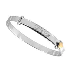 <p> Silver and 9 Carat Yellow Gold Bracelet</p>